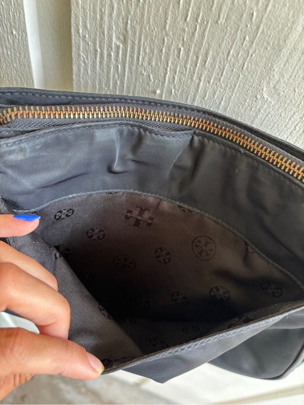 Tory Burch Black Nylon Crossbody with Gold Hardware - Picture 7 of 7
